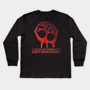 REVOLUTION Fist Pump Kids Long Sleeve T-Shirt